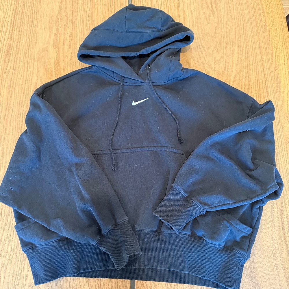 Women's Oversized Black Nike Hoodie- Size Small